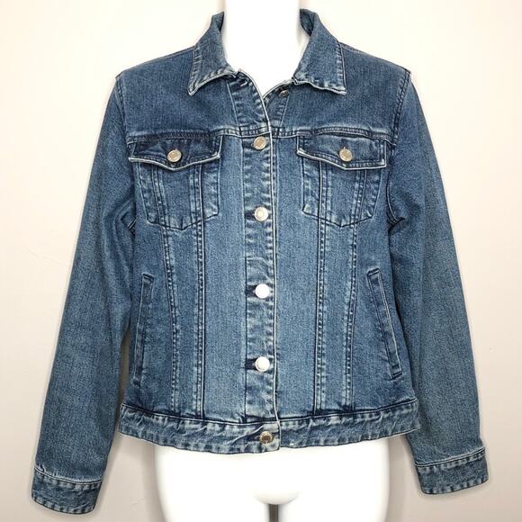 Pendleton Jackets & Blazers - PENDLETON Denim Jacket Womens Size Small Jean Grunge Elevated Indie Downtown